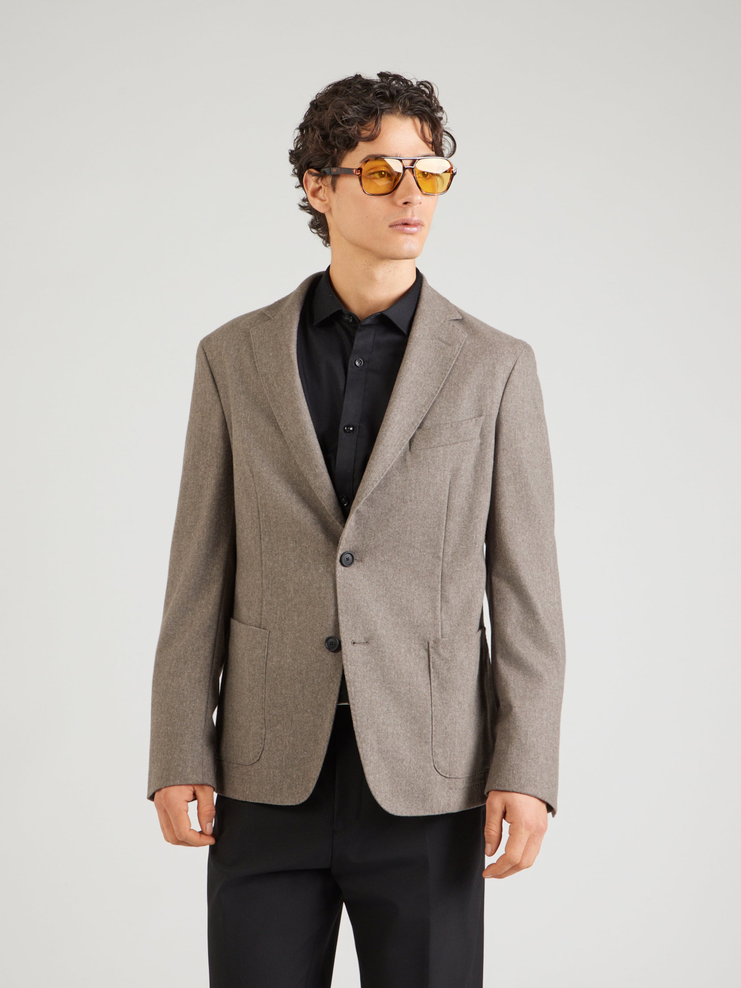 BOSS Пиджак 'P-Hanry-244' Regular fit в темно-бежевом цвете — фото 2