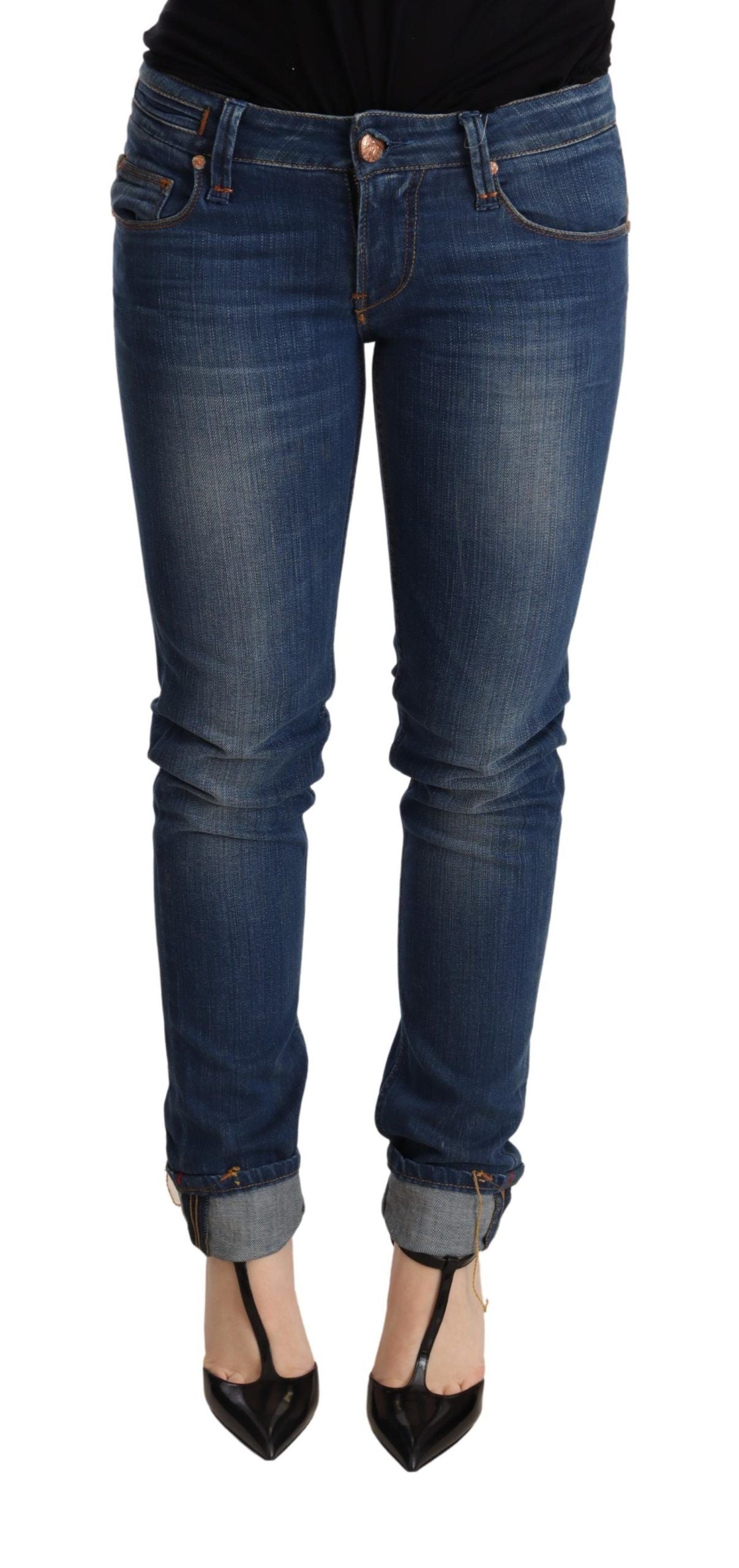 

Acht Washed Low Waist Skinny Jeans Pant Женские брюки, синий