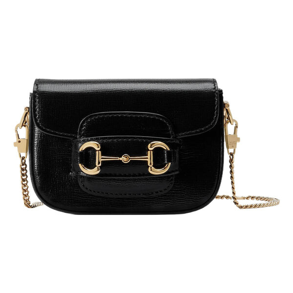 

Сумка horsebit 1955 super mini bag 'black' Gucci, черный