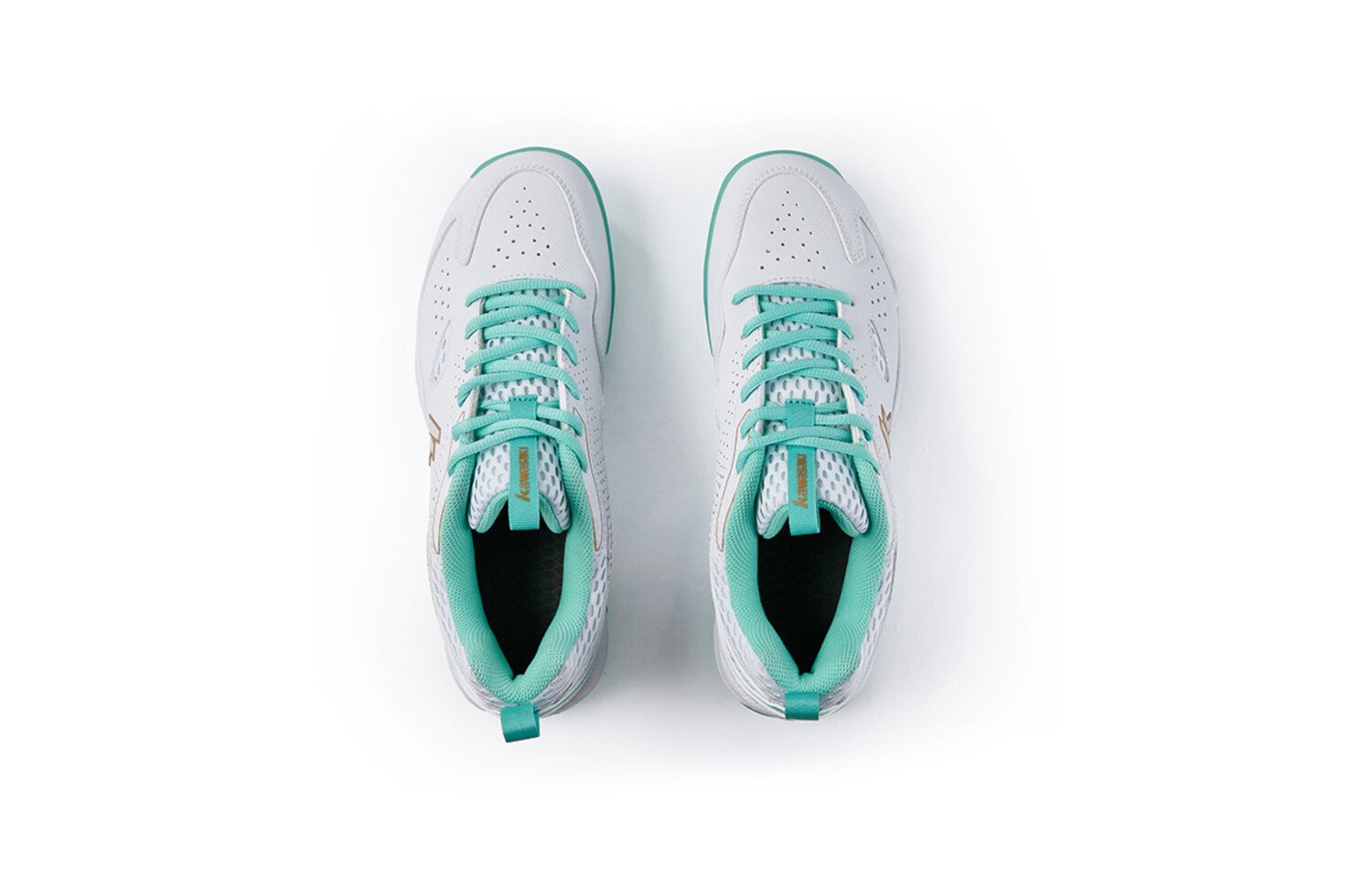 Кроссовки Kawasaki Ball Mania Series Badminton Shoes Unisex Low-top, лазурный — фото 3