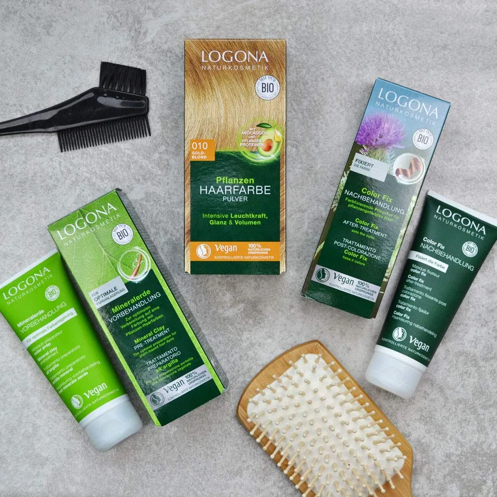 Минеральная почвенная предварительная обработка LOGONA Naturkosmetik для растительных красок для волос ‎Logona — фото 4