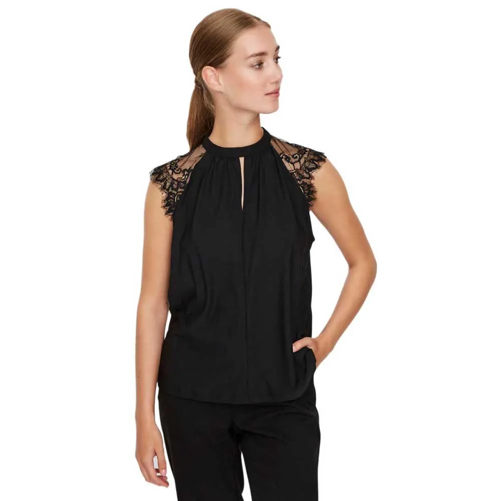 

Рубашка Vero Moda Milla Lace, черный