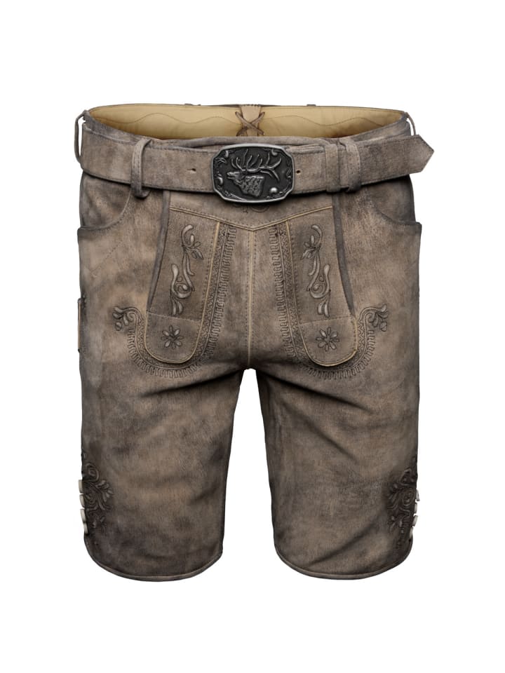 

Spieth & Wensky Кожаные брюки Erno коричневого цвета