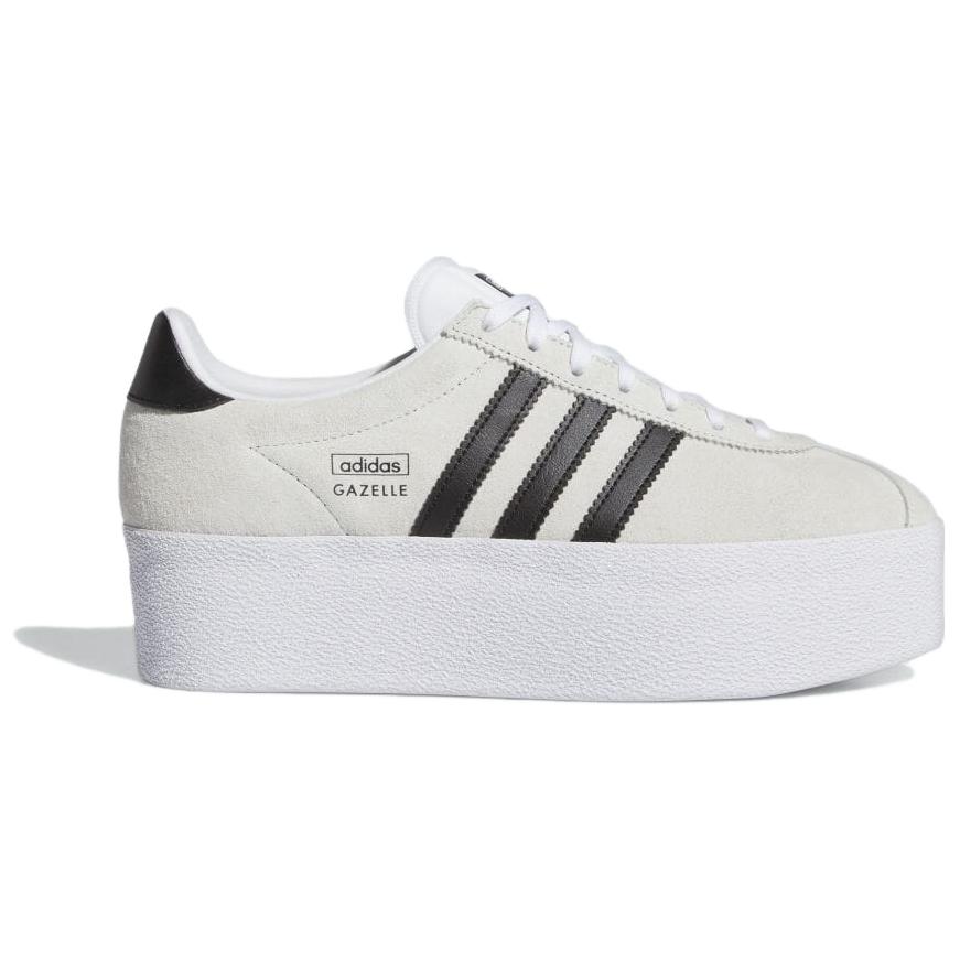 Adidas Originals Адидас Газелл Ап белые черные женские, цвет Footwear White/Core White/Core Black — фото 3