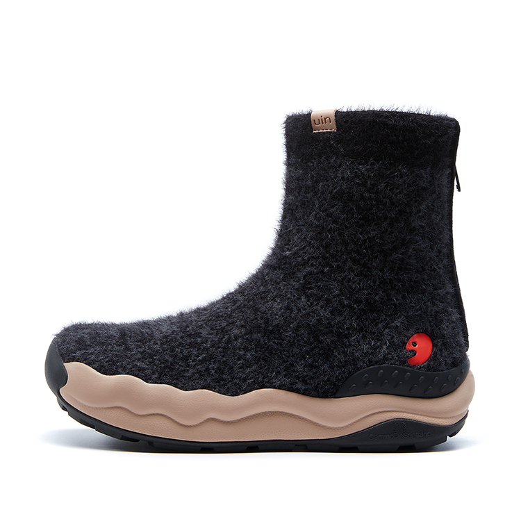 U.IN Женские зимние ботинки Toledo Family Black Gray Series