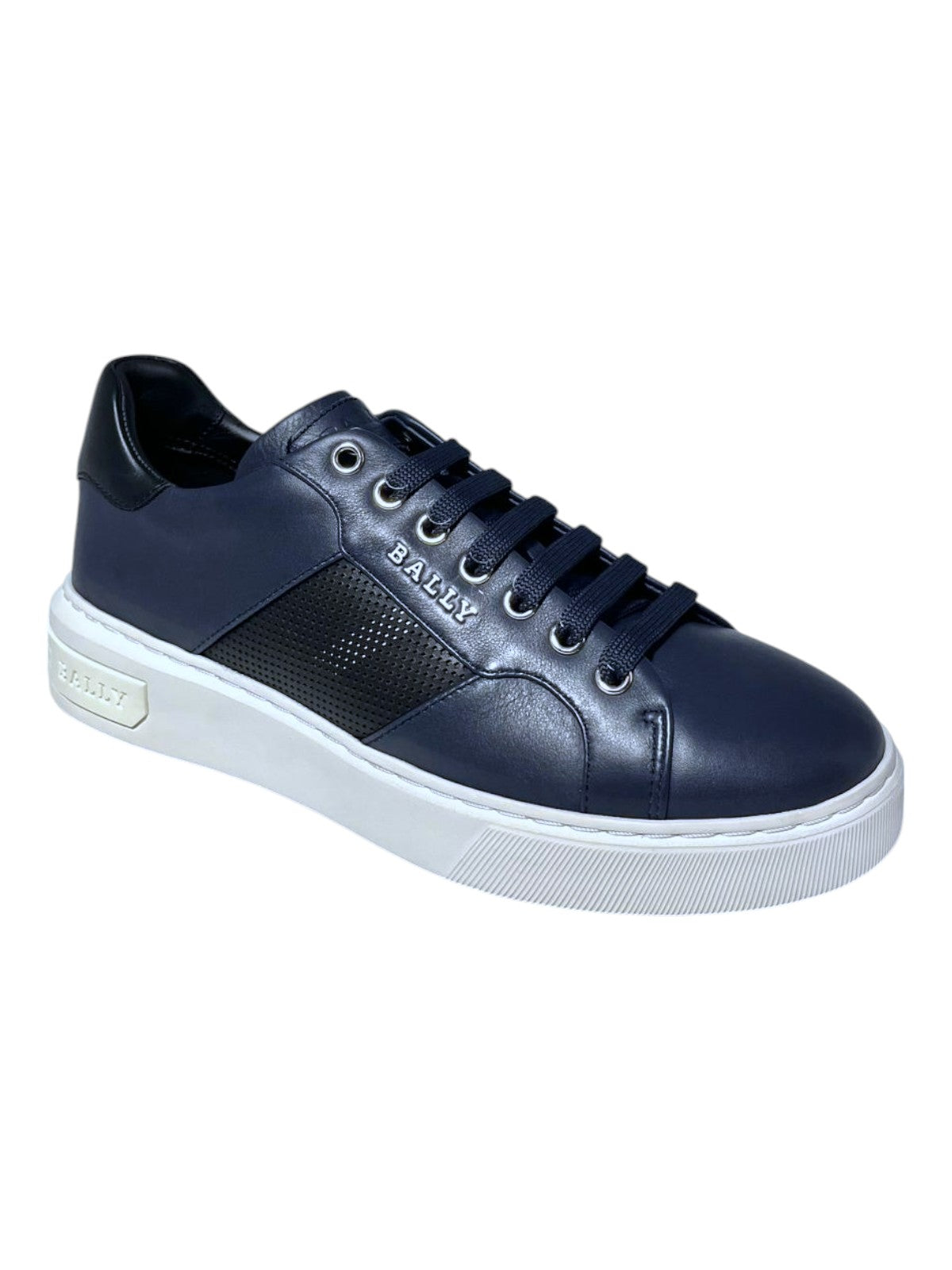 

Мужские кроссовки Bally Myko 6300459 из телячьей кожи в цвете «полночь/черный»