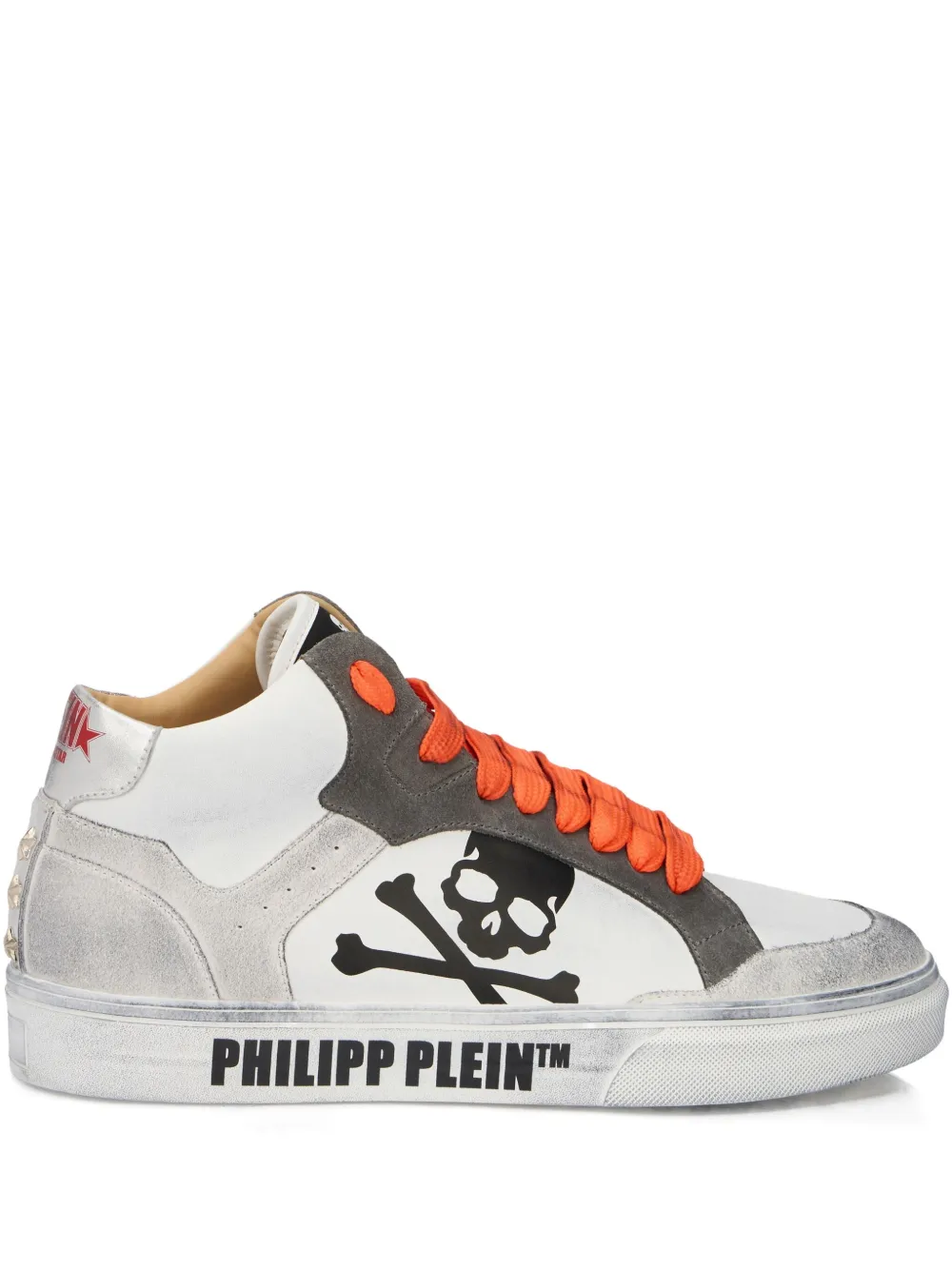 

Высокие кеды из коллаборации с Retrokickz Philipp Plein, белый