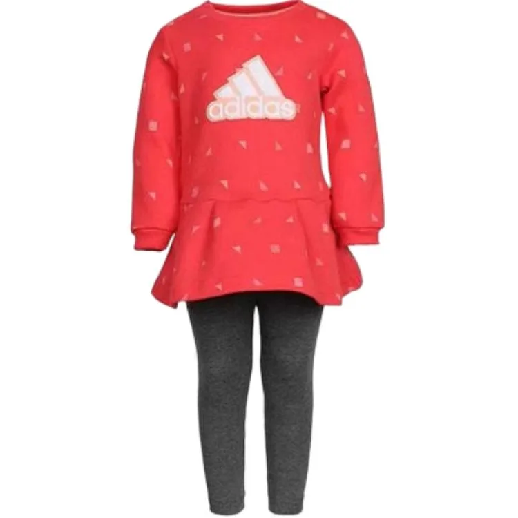 Детский комплект с юбкой Adidas, Red/Gray