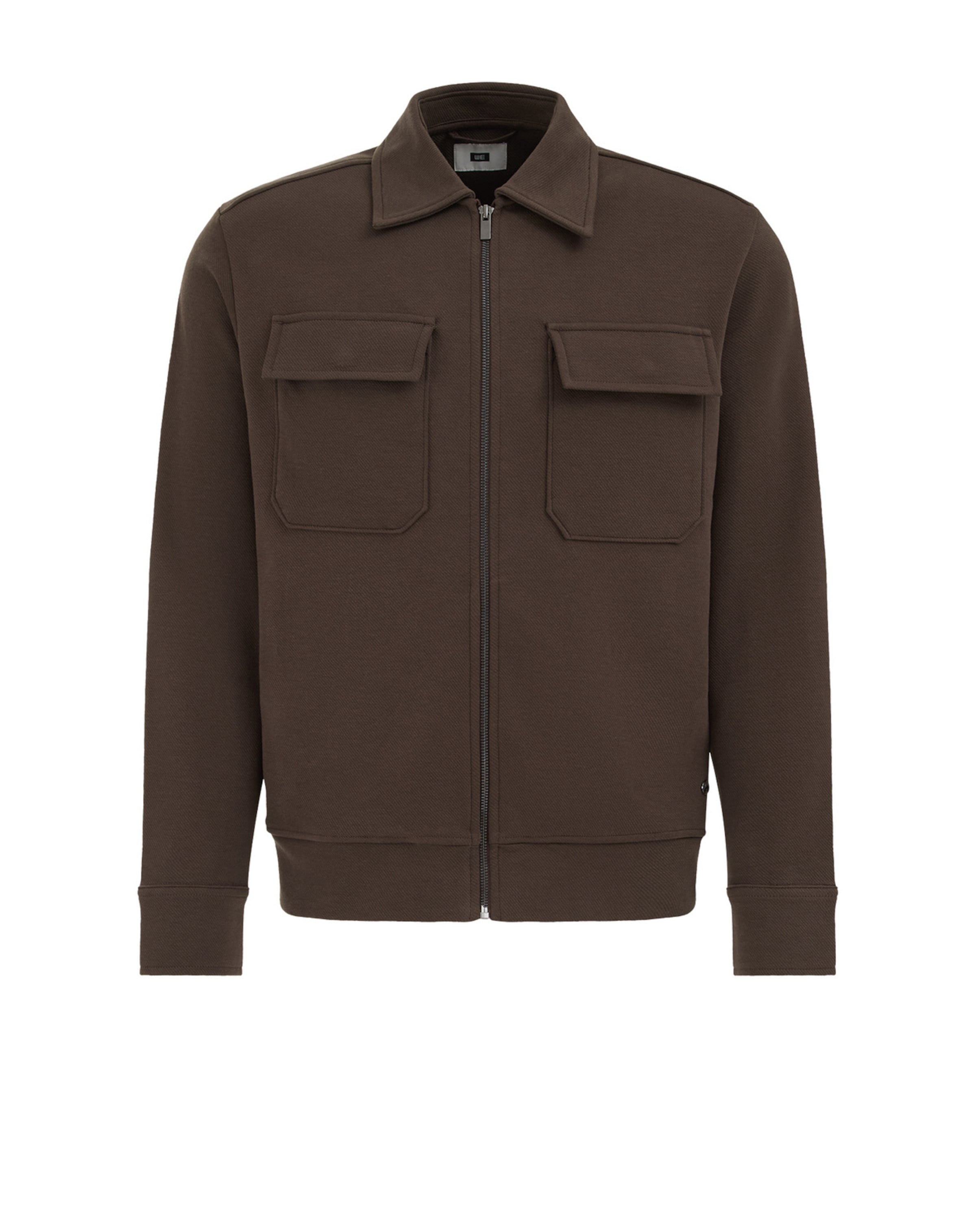 

WE Fashion Куртка для межсезонья в темно-коричневом цвете