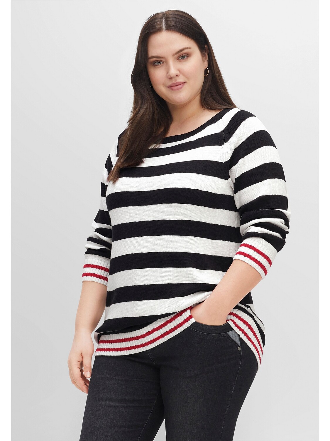 

Свитер sheego Raglan, черный