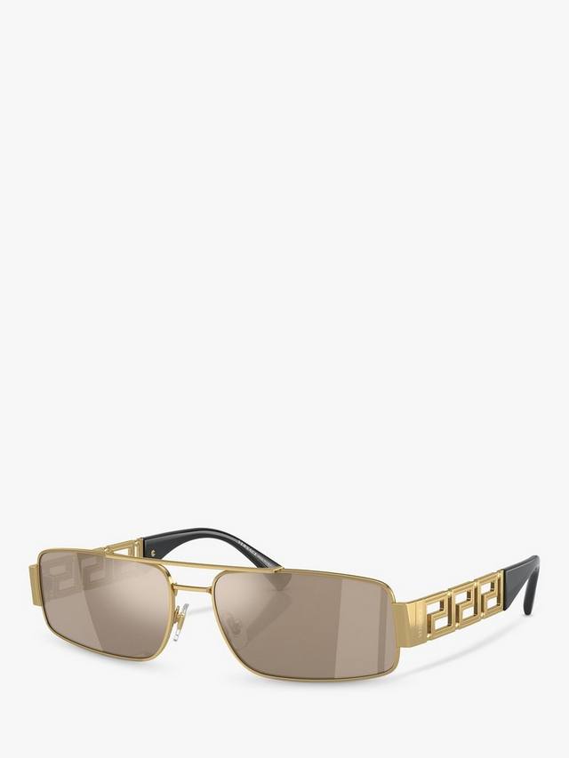 

Мужские прямоугольные солнцезащитные очки ve2257 Versace, золотой