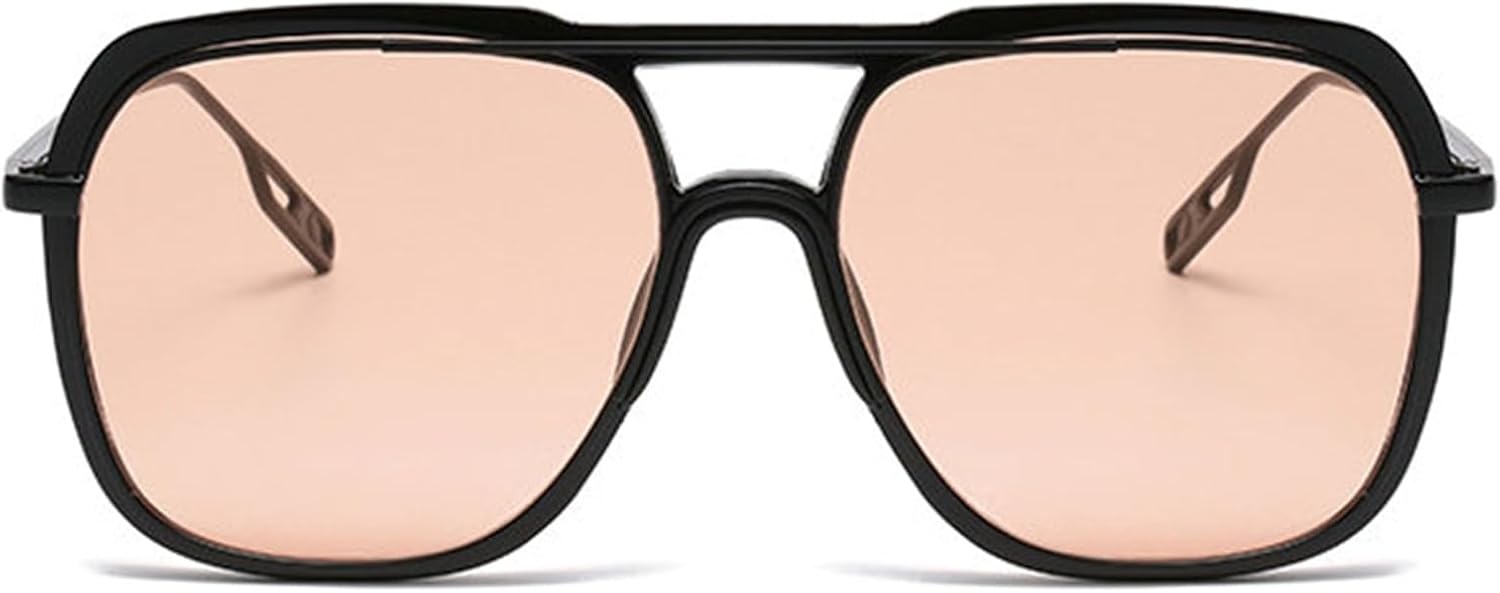 

Солнцезащитные очки Willochra увеличенного размера квадратной формы для женщин и мужчин, винтажные, в металлической оправе, модные желтые очки с защитой от УФ-излучения UV400, C2