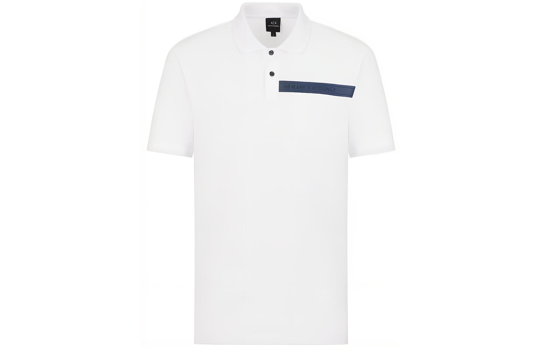 

ARMANI EXCHANGE Футболка-поло AE SS22 мужская white