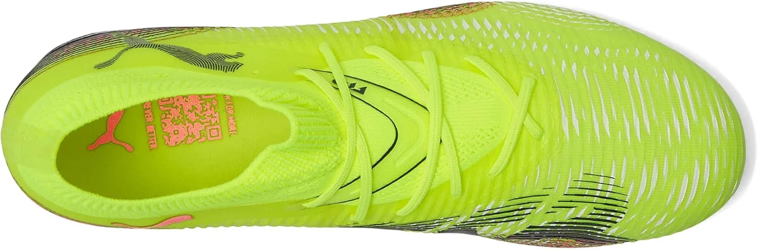 Футбольные бутсы Puma Men's Future 8 Match для твердого и искусственного покрытия, желтый/черный — фото 2