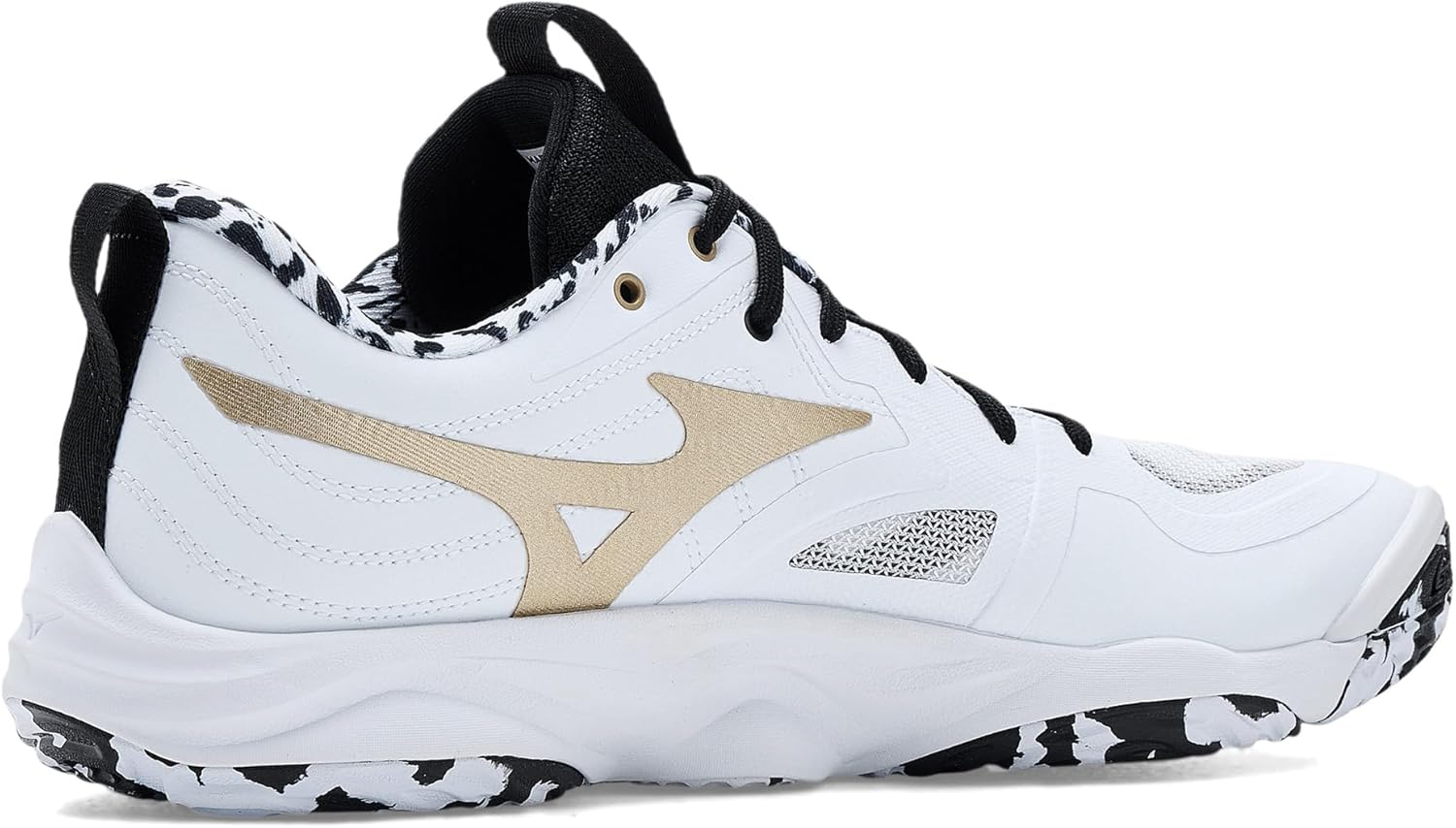 Кроссовки Mizuno Wave Momentum 4 Elite (унисекс для взрослых), белый/золотой — фото 3