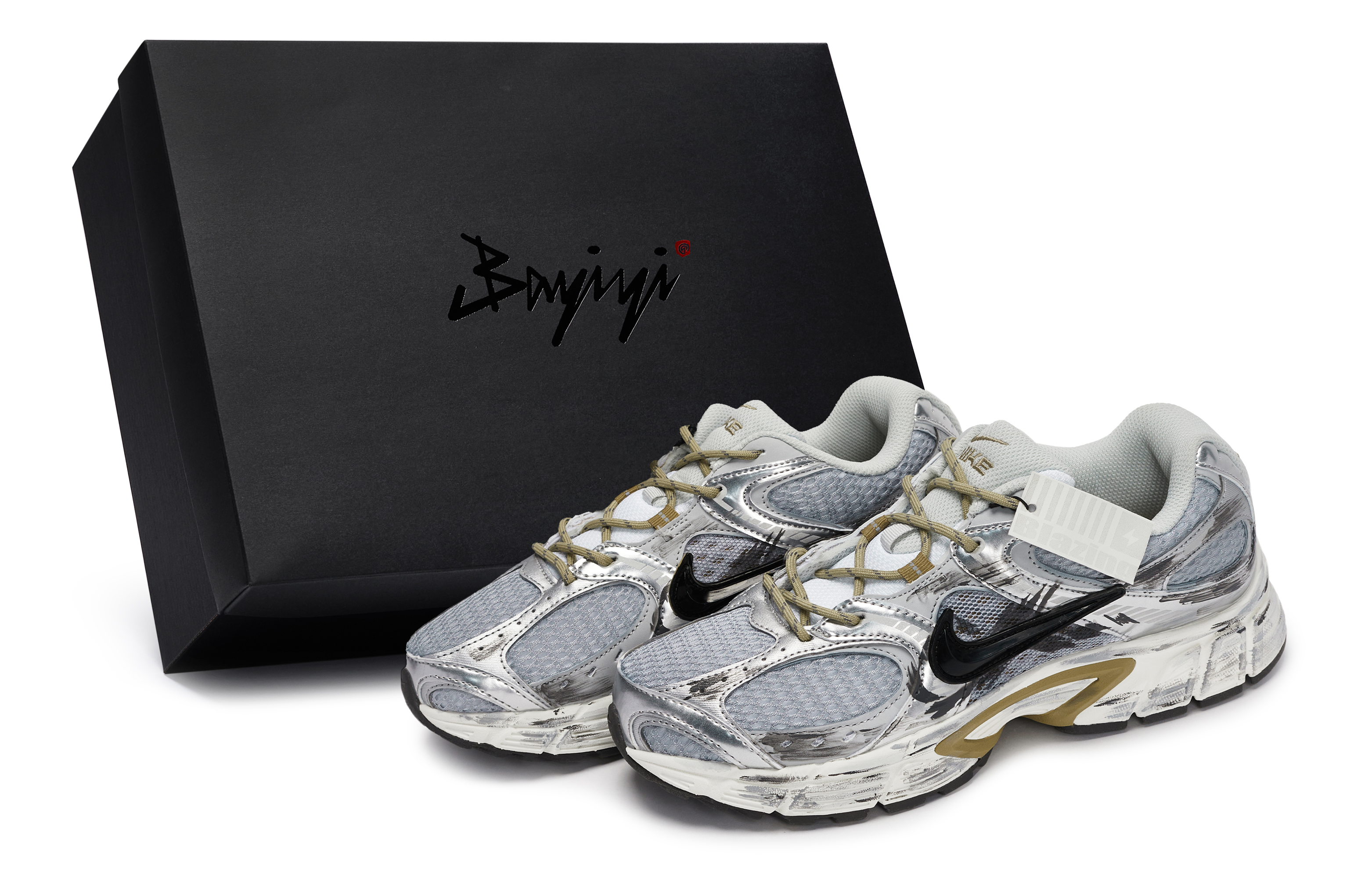 

Nike Кроссовки для бега V5 RNR с низким верхом, устойчивые к истиранию, мужские, цвет: черный, серый, серебристый