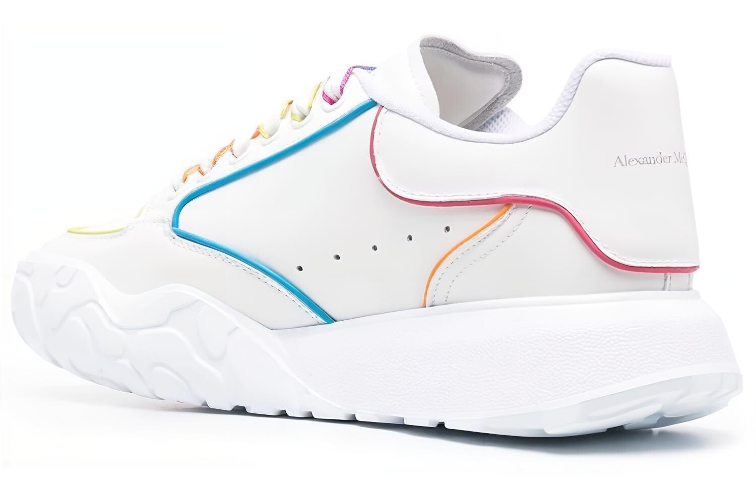 Кроссовки Court Trainer Lifestyle женские с низким верхом белого цвета Alexander Mcqueen — фото 4
