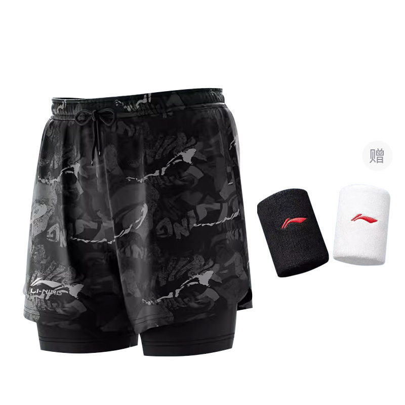 

LINING Спортивные шорты мужские черный серый цвет