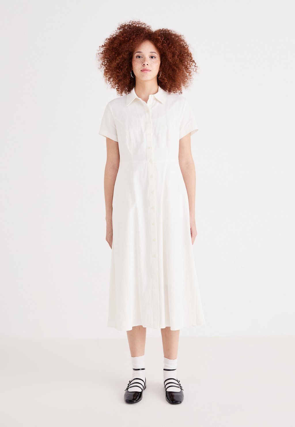 

Платье-рубашка DRESS MAXI GAP, кремовый