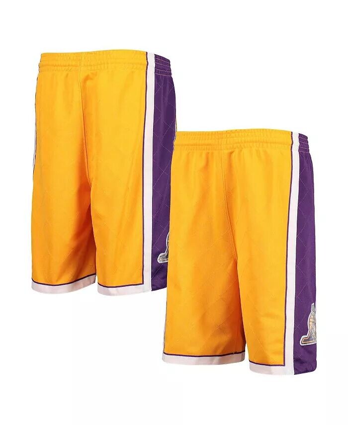 

Золотистые шорты Big Boys Los Angeles Lakers 2009 Hardwood Classics в честь 75-летия Swingman Mitchell & Ness
