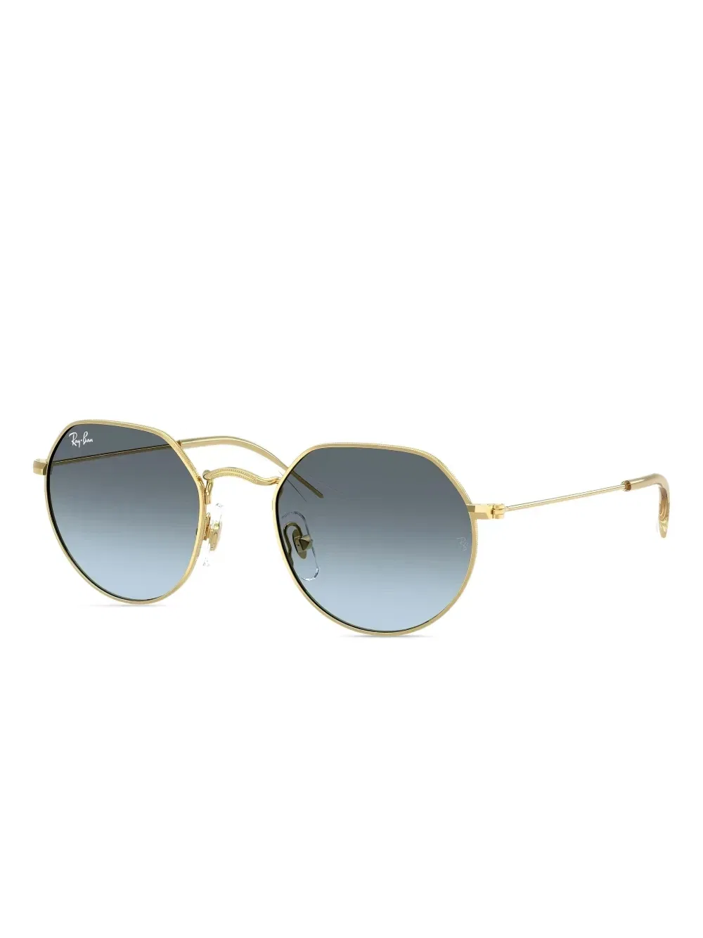 Солнцезащитные очки в геометричной оправе Ray-Ban Junior, золотой