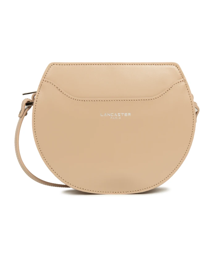 

Стильная сумка в форме полумесяца на молнии. Lancaster, бежевый