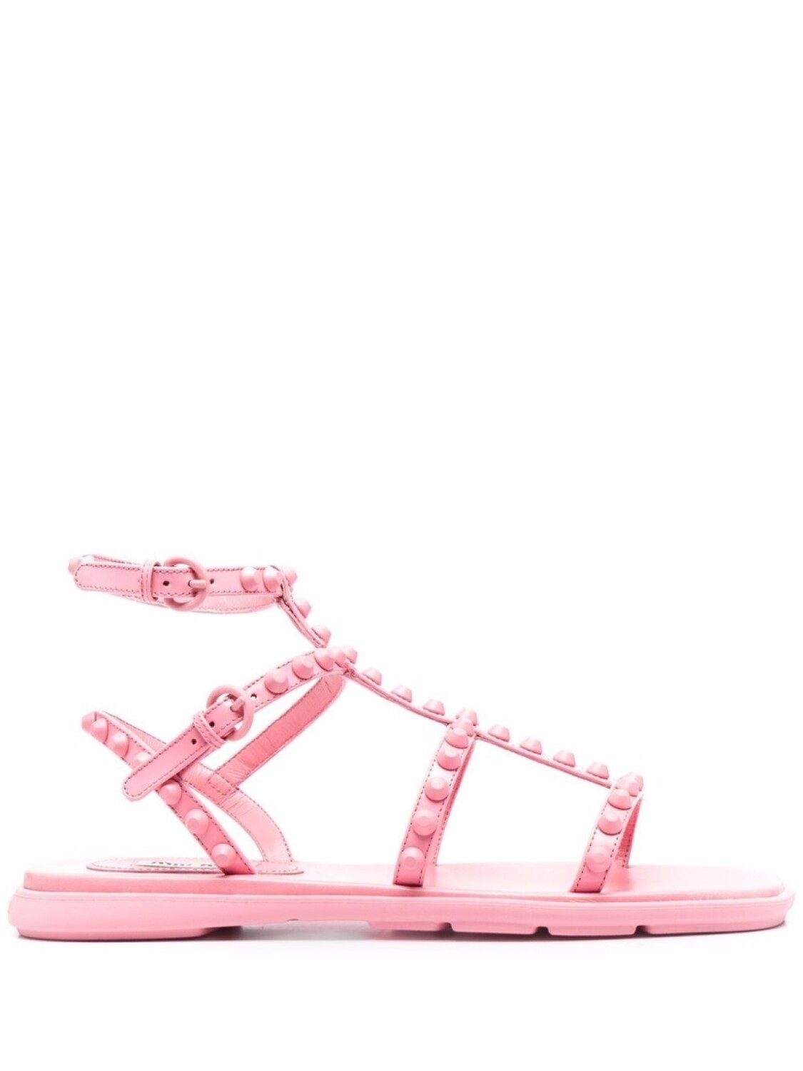 Сандалии с заклепками Miu Miu, розовый