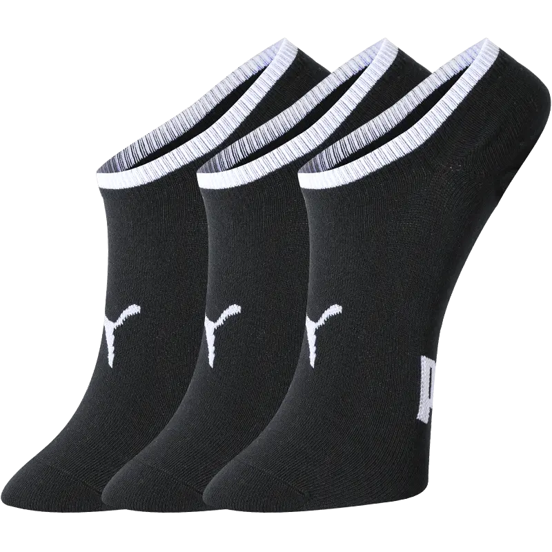 

Носки унисекс Puma до щиколотки, цвет Black 3 double pack