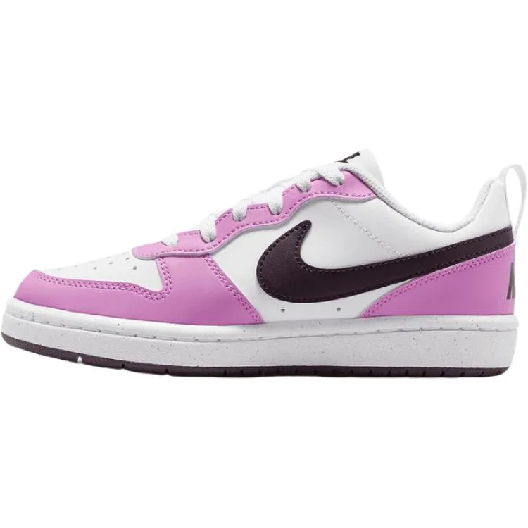 Nike Кроссовки для скейтбординга Court Borough Low top для детей розовые белые — фото 4