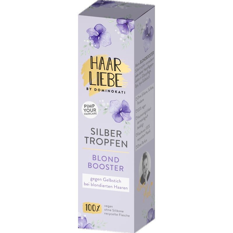 

Серебряные капли для ухода за блондинками Haarliebe by DominoKati, 30 ml