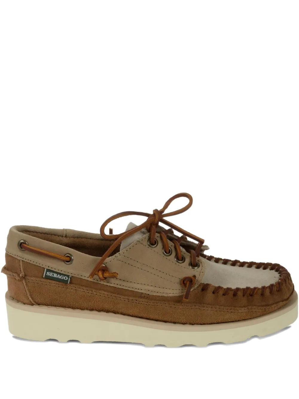 Мокасины на шнуровке Sebago, коричневый