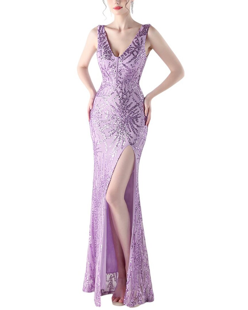 

KALINNU Макси-платье, сирень