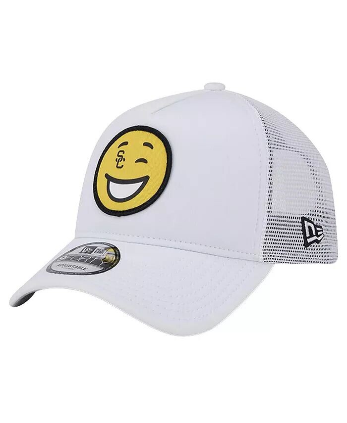 

Мужская белая регулируемая шапка USC Trojans Wink Foam Trucker New Era, белый