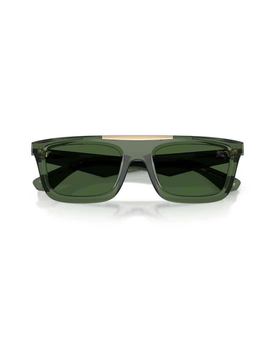 Мужские солнцезащитные очки большого размера, BE4451U Burberry, Green — фото 2