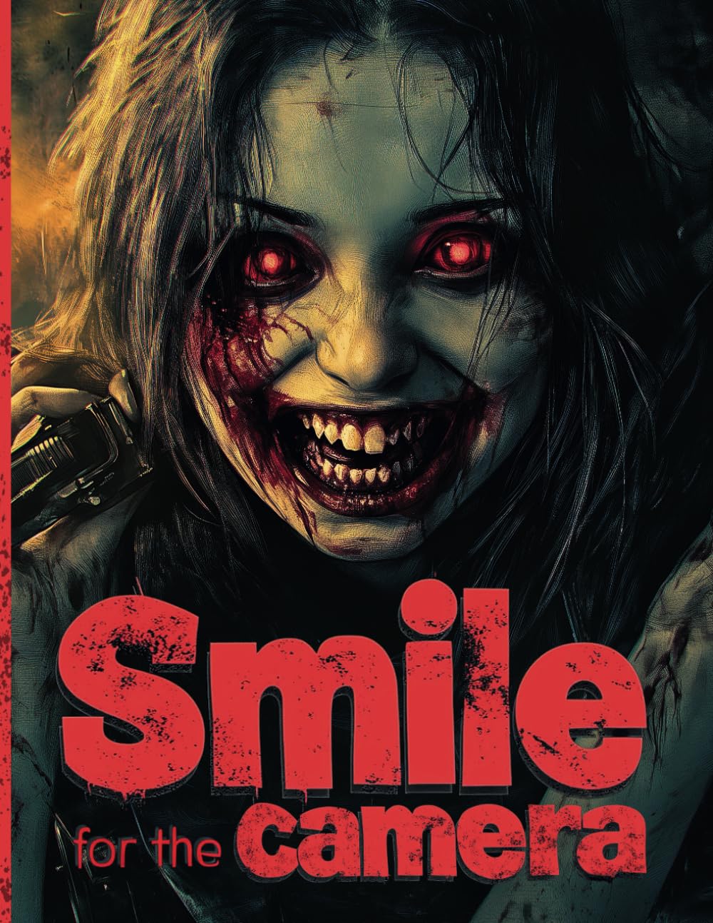 

Smile for the Camera ; Horror Coloring Book for Adults: Haunting Smiles & Sinister Grins to Color in the Dark (Horror Coloring Books) (Independently published)