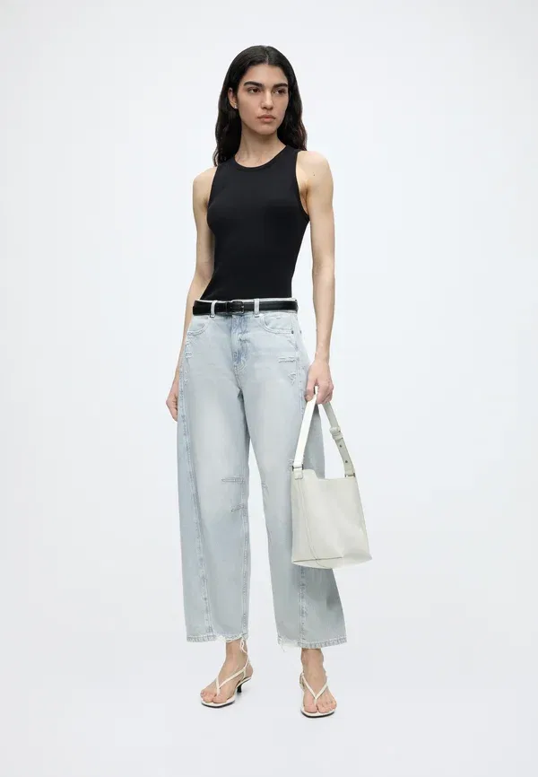 Джинсы свободные C baloon hr 1.0 loose jeans Boss, ярко-синий — фото 2