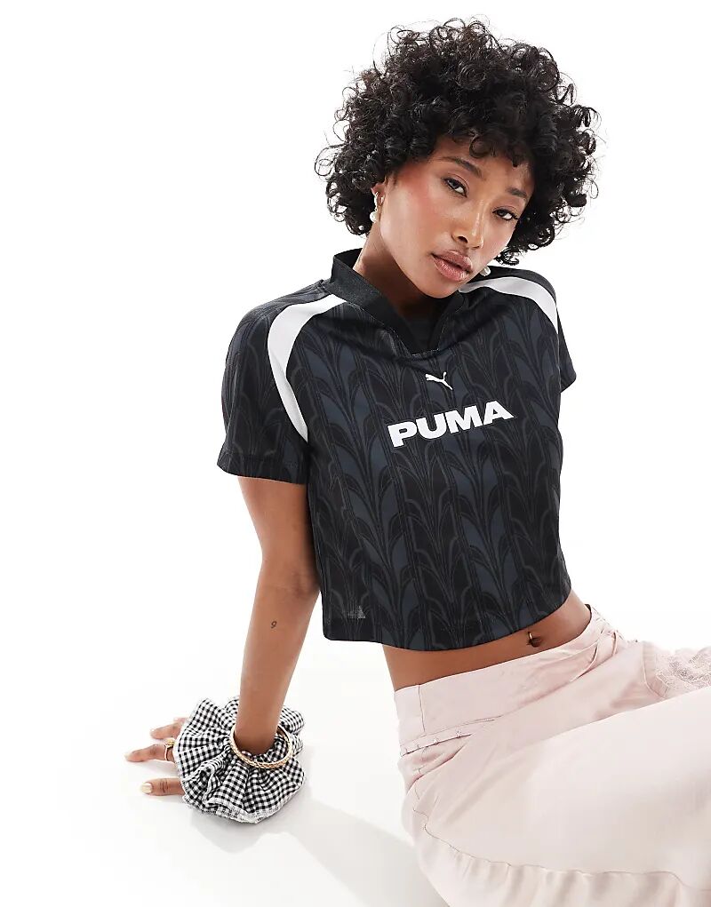 

Футболка детская футболка черного цвета Puma
