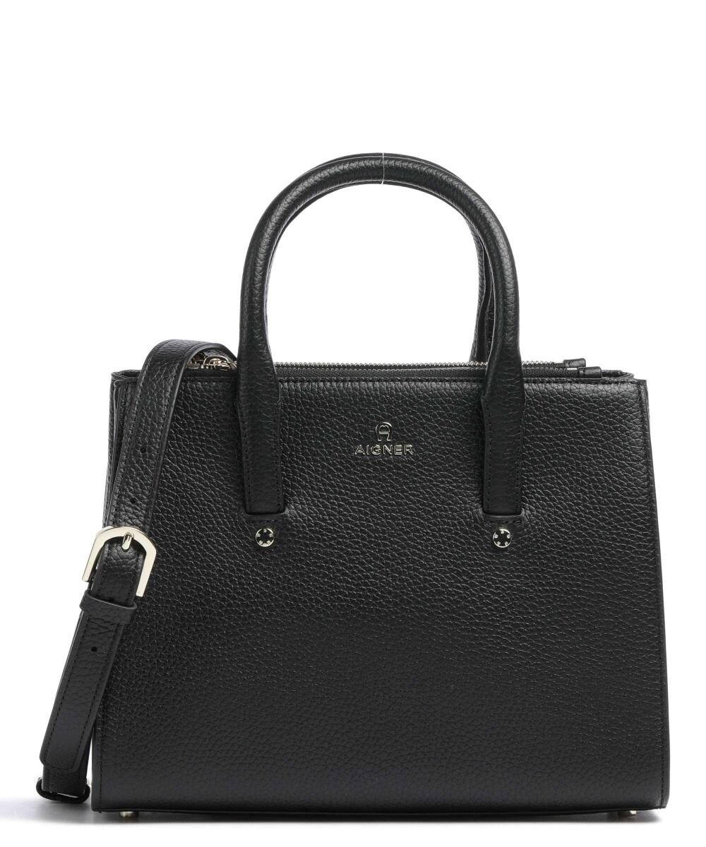 

Сумочка Ivy M из зернистой яловой кожи Aigner, черный
