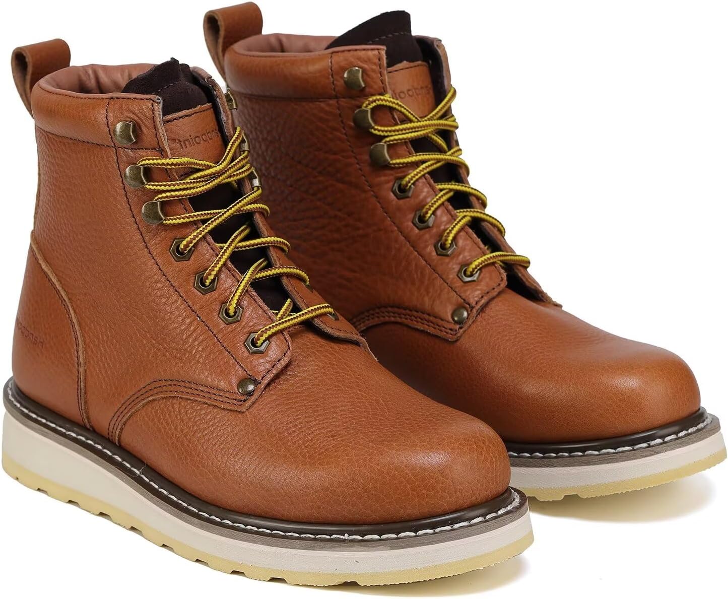 

Мужские водонепроницаемые ботинки, кожаные защитные ботинки диаметром 6 и 8 с защитой EH, устойчивой к скользящей подошвой, стильными коричневыми и винтажными цветами, обувь для уличного строительства Rocklobster