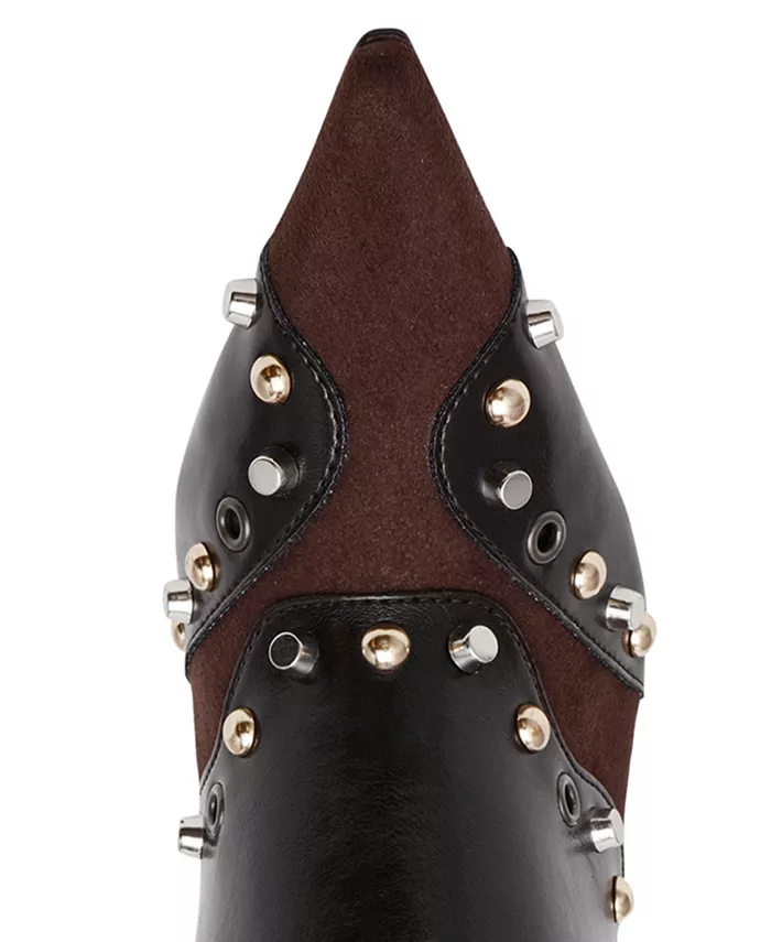 Женские сапоги Revive с заклепками до колена в винтажном стиле Steve Madden, коричневый — фото 4