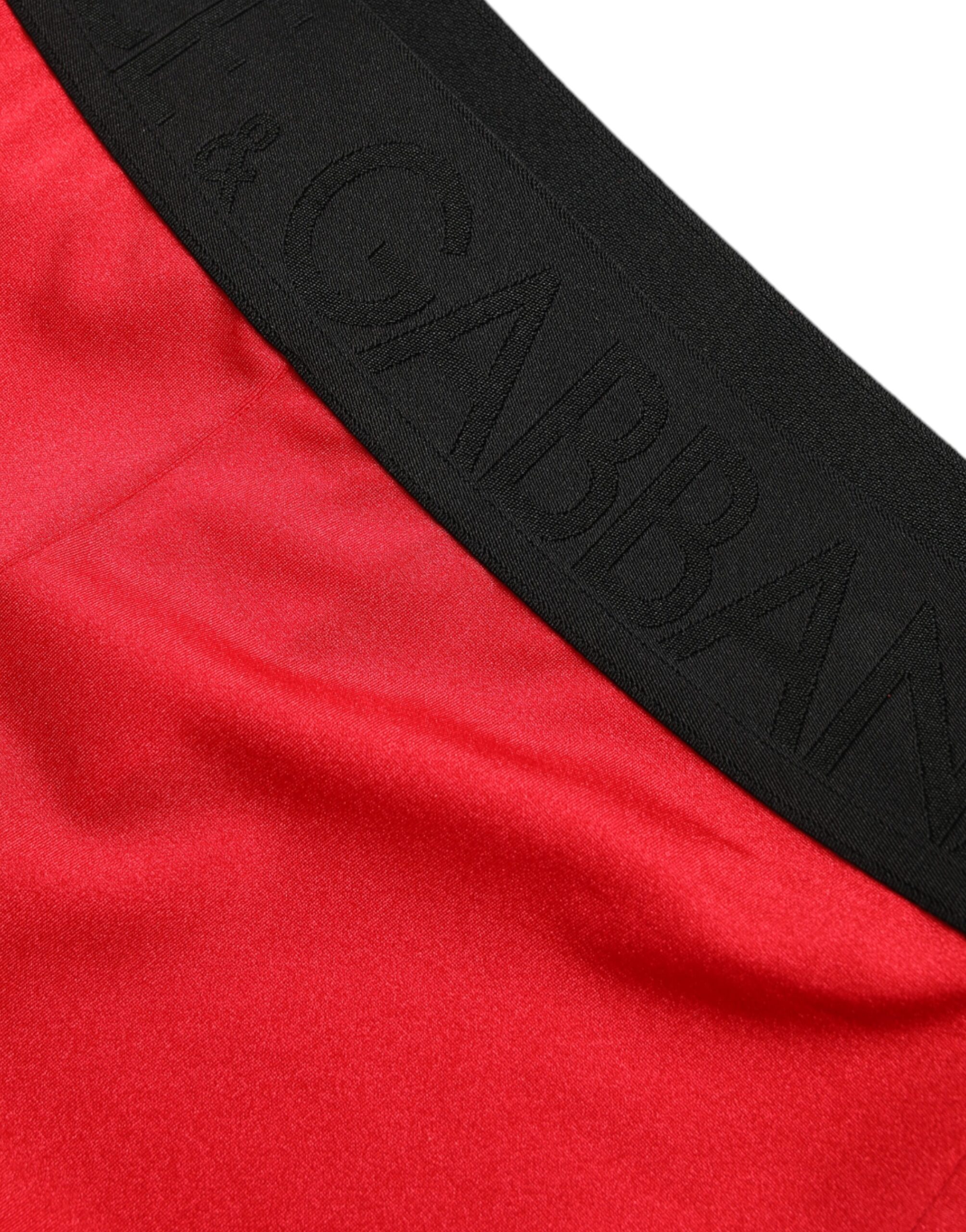 Элегантные красные леггинсы с высокой талией Dolce & Gabbana — фото 4