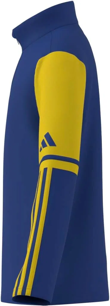 Тренировочная куртка, флисовая, adidas, Team Royal Blue/Team Yellow — фото 3