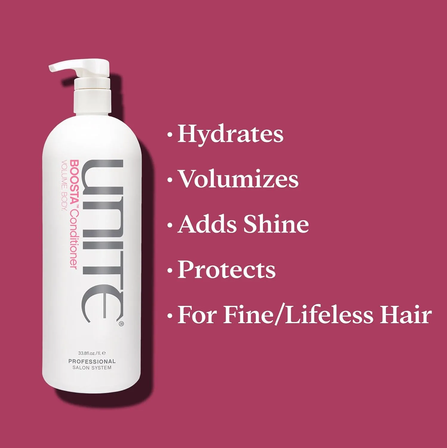 UNITE Hair - Кондиционер BOOSTA - Профессиональный легкий кондиционер для придания объема, увлажнения и длительного эффекта - Для тонких или ослабленных волос - Защита от УФ-излучения - 950 мл 976 мл (1 шт.), green — фото 4