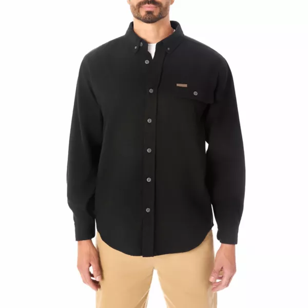 

Мужская рубашка из очень плотной замши и фланели Smith'S Workwear, черный