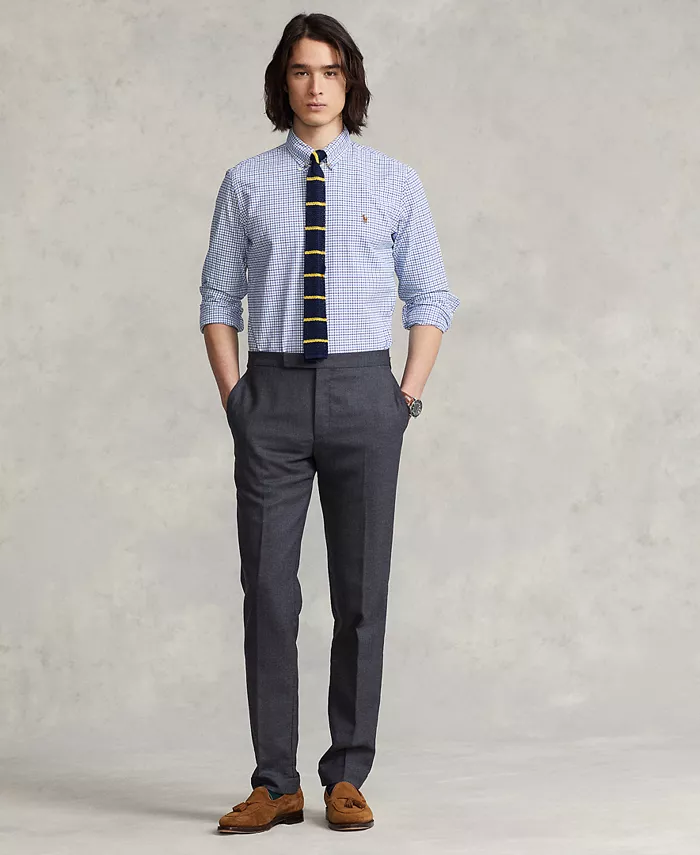 Мужская рубашка Oxford с длинным рукавом Polo Ralph Lauren, белый — фото 2