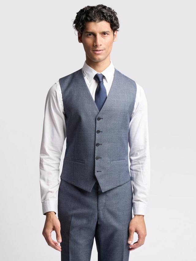 

Роскошный жилет из шерсти райли Ted Baker, цвет Navy Txt Puppytooth