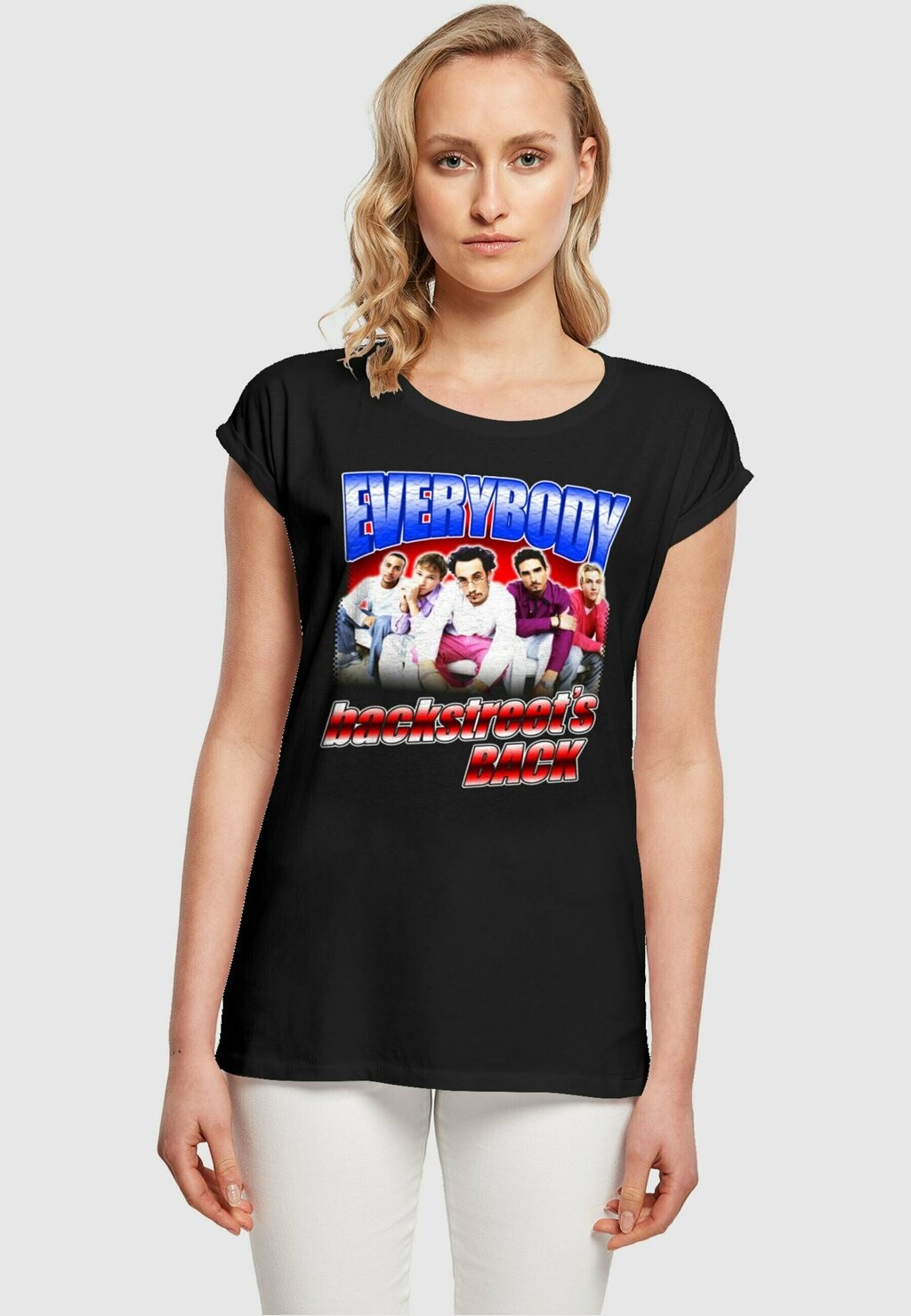 

Футболка с принтом BACKSTREET BOYS EVERYBODY EXTENDED SHO Merchcode, черный