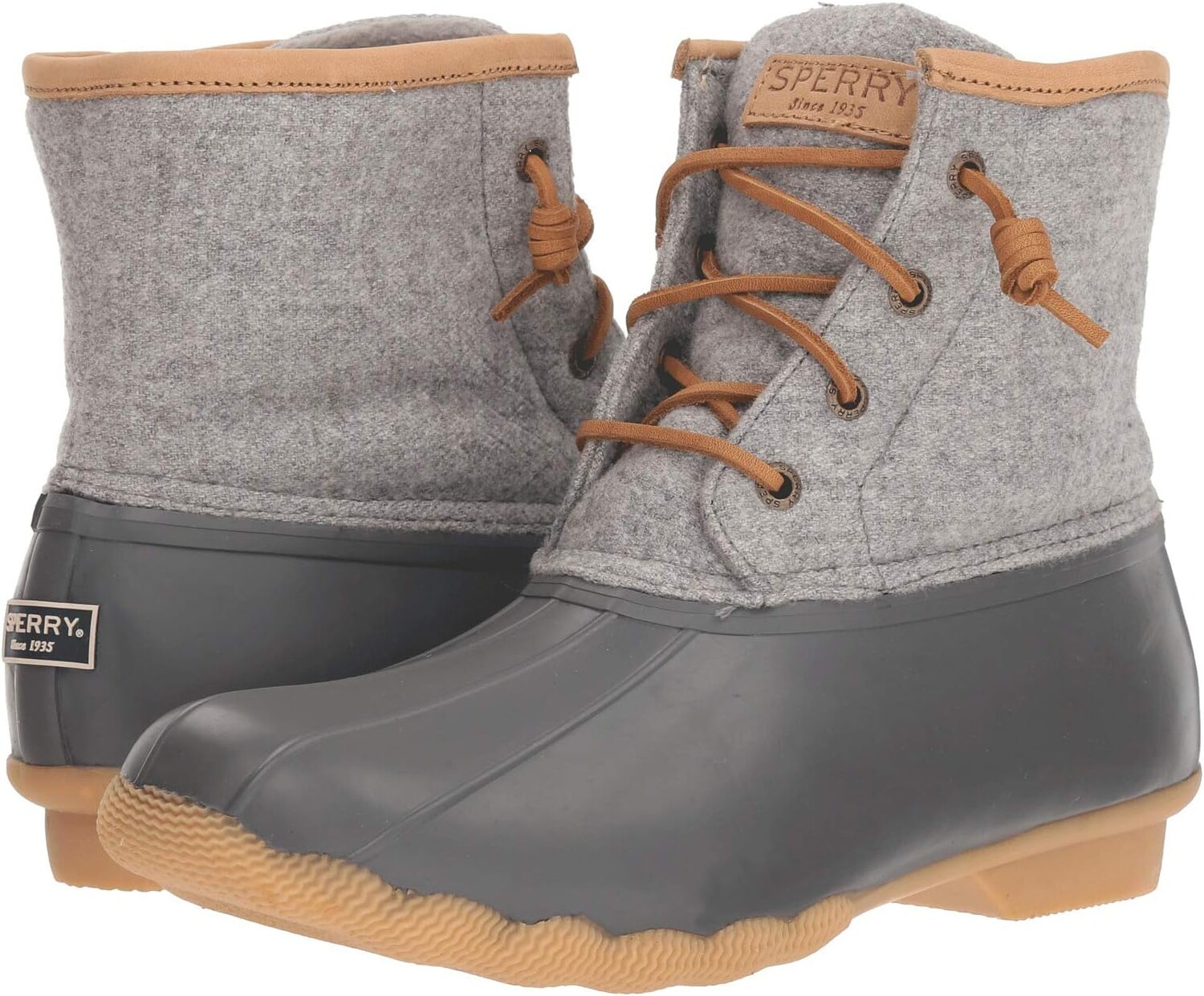 

Зимние ботинки Saltwater Emboss Wool Sperry, темно-серый