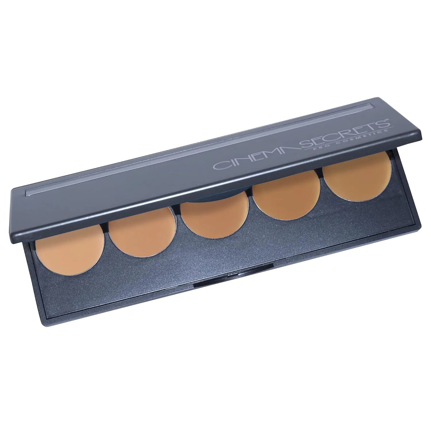 Cinema Secrets Ultimate Foundation 5-in1 Palette - тональная основа с наращиваемым покрытием, матовым финишем, без парабенов, для коррекции цвета, контуринга и хайлайтинга 1 штука (1 шт.), 400 Series — фото 2