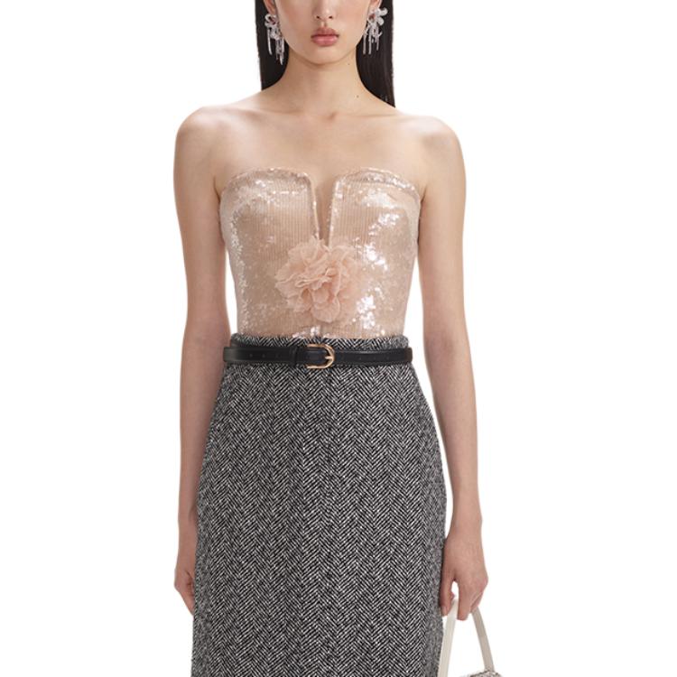 

Селфи Топ без бретелей Women's Light Gold Self-portrait